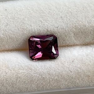 Custom Emerald cut raspberry Spinel